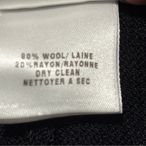 ST-JOHN Evening Sz 12 Wool Rayon Blend Elastic Pencil Skirt Unlined Back Slit - Picture 6 of 6